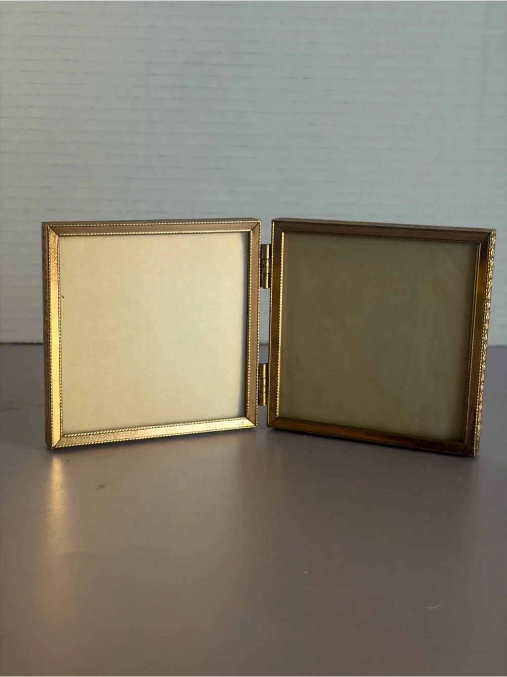 Gold Double Square Hinged Frame - Home Accents